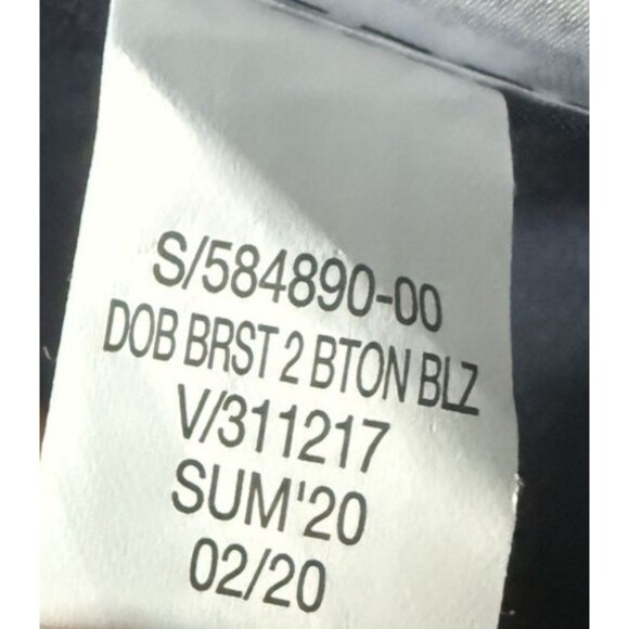 Banana Republic Linen Double Breasted Two Buttons Blazer Women Size 6 P Blue - Picture 11 of 11